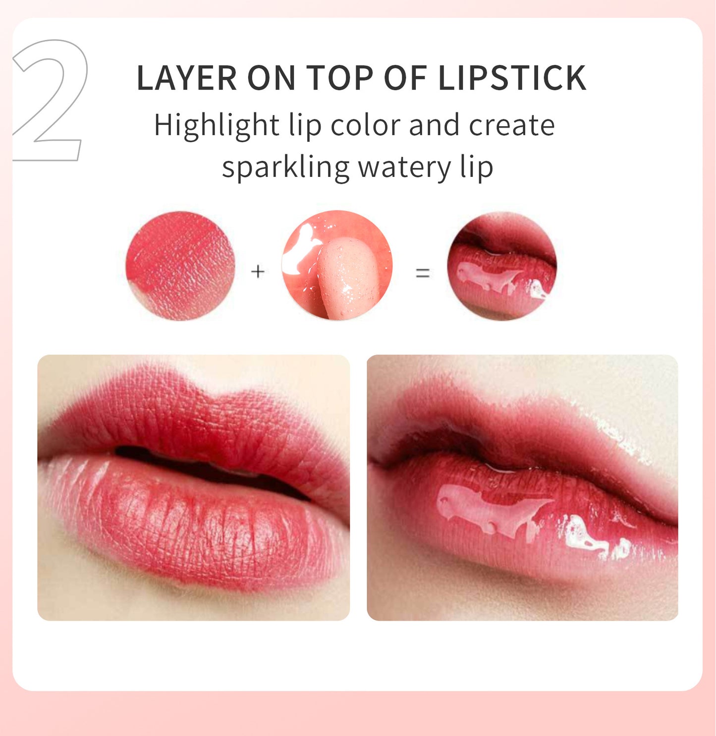 3-in-1-Lippenglanzöl, mit Kirschöl angereichertes, farberweckendes, nährendes, glänzendes Lippenöl 